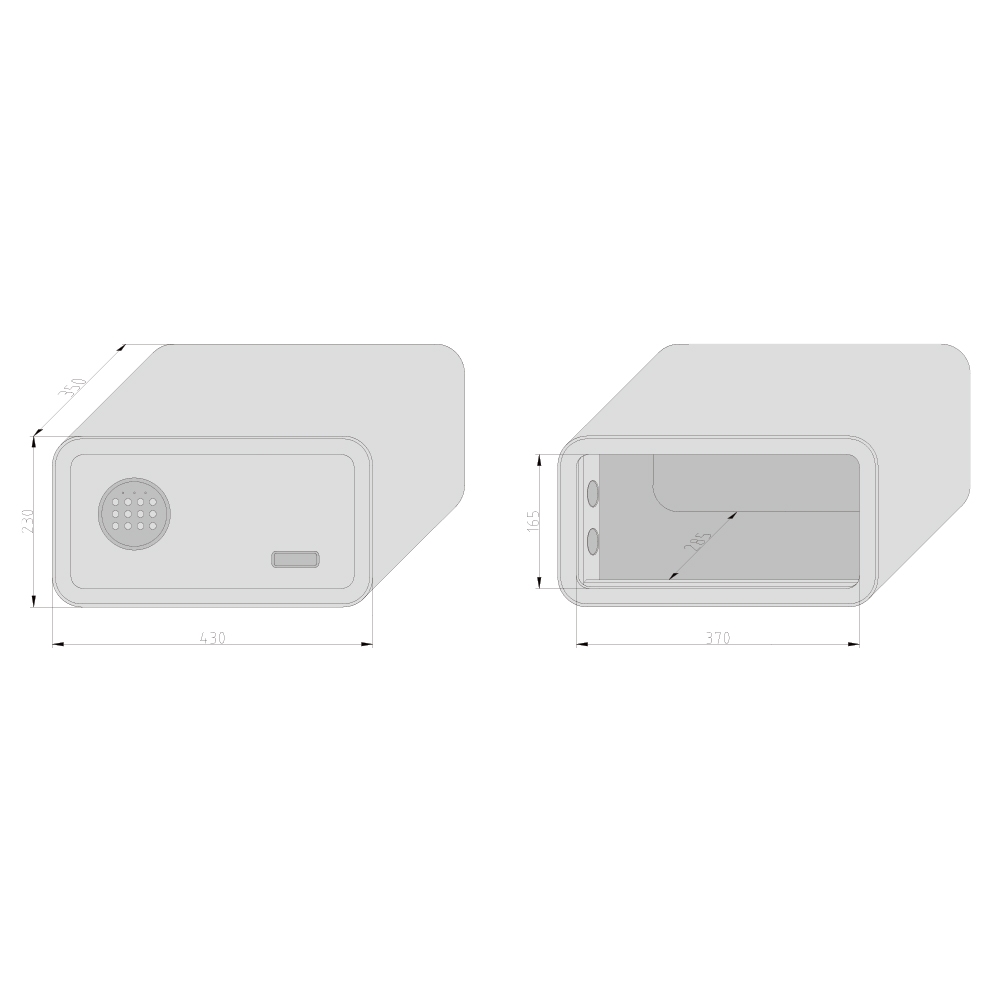 mySafe 430 - Code bleikur