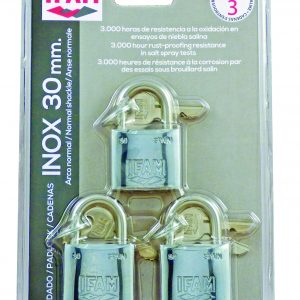 Inox30 ryðfrír hengilás 3-eins